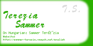 terezia sammer business card